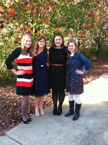 Rachel, Cara, Me, Bethany.